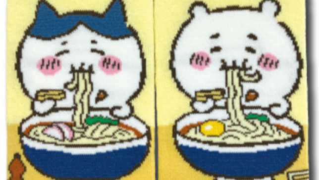 ご当地ちいかわ 香川限定 さぬきうどん キャラットソックス(ハチワレ)