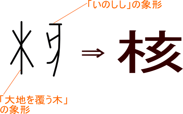 核 という漢字の意味 成り立ち 読み方 画数 部首を学習