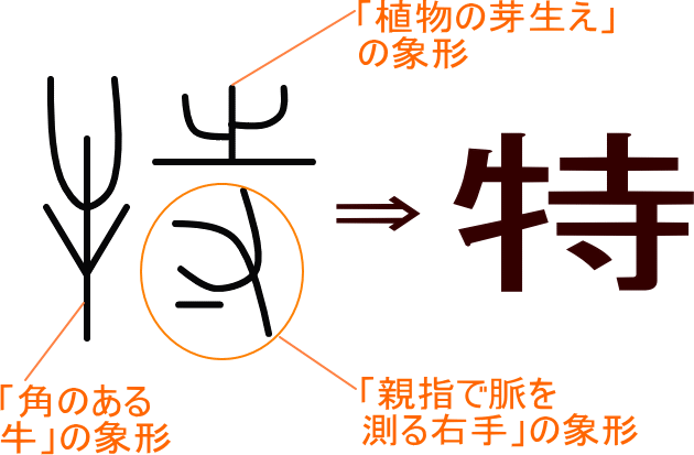 特 という漢字の意味 成り立ち 読み方 画数 部首を学習